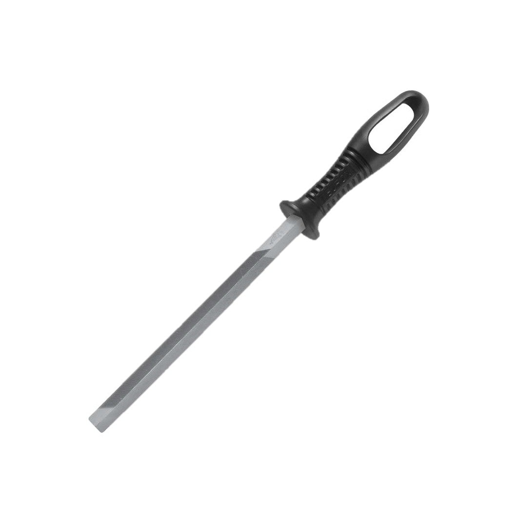 Lima tiburón 6” Triangular con Mango Negro