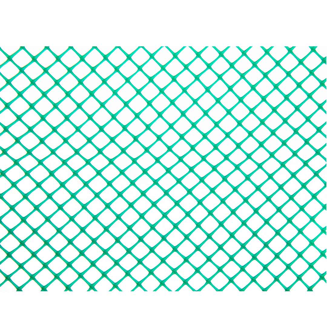 Malla Diamante orificio 7x7mmx1.0m de ancho verde Rollo x 30 MT