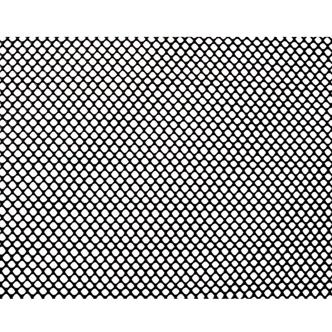 Malla Diamante orificio 3x3mmx1.0m ancho negro Rollo x 30 MT