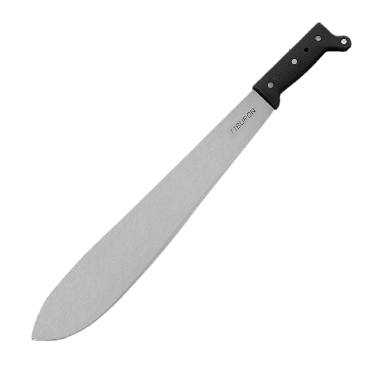 180164PPNT Machete Barrigón Pulido Plástico Negro Tiburón 164-18"