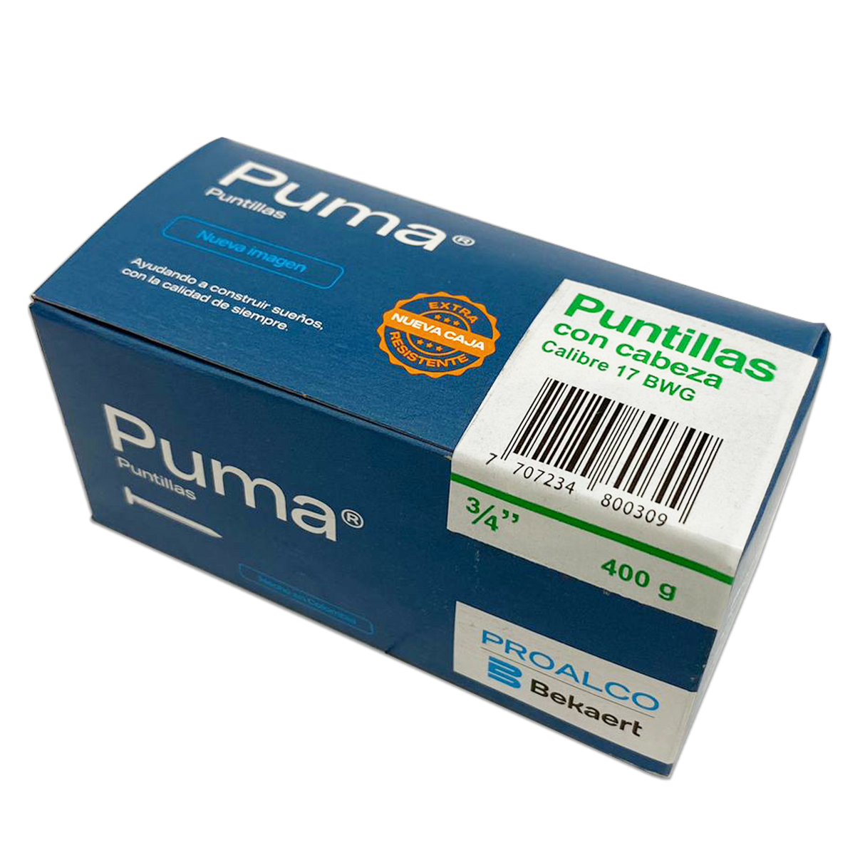 Puntilla con cabeza PUMA 3/4 Caja X 50 Cajetillas de 400g