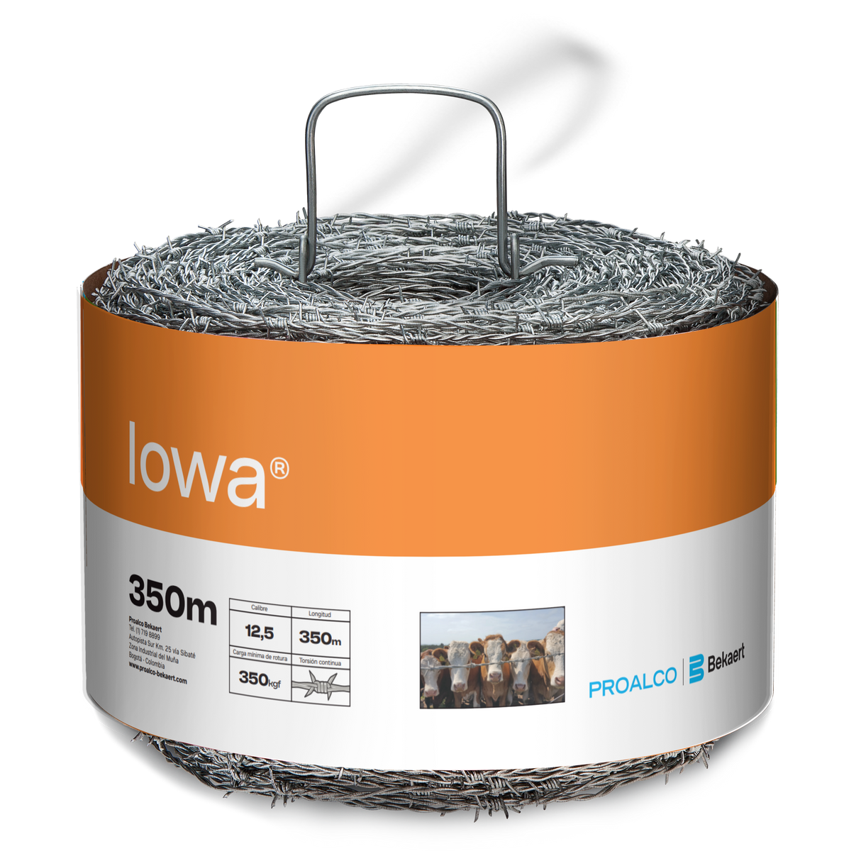 -210245-259720 Púas IOWA calibre 12.5 X 350 mts
