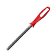 640872 Lima 6” triangular con mango rojo