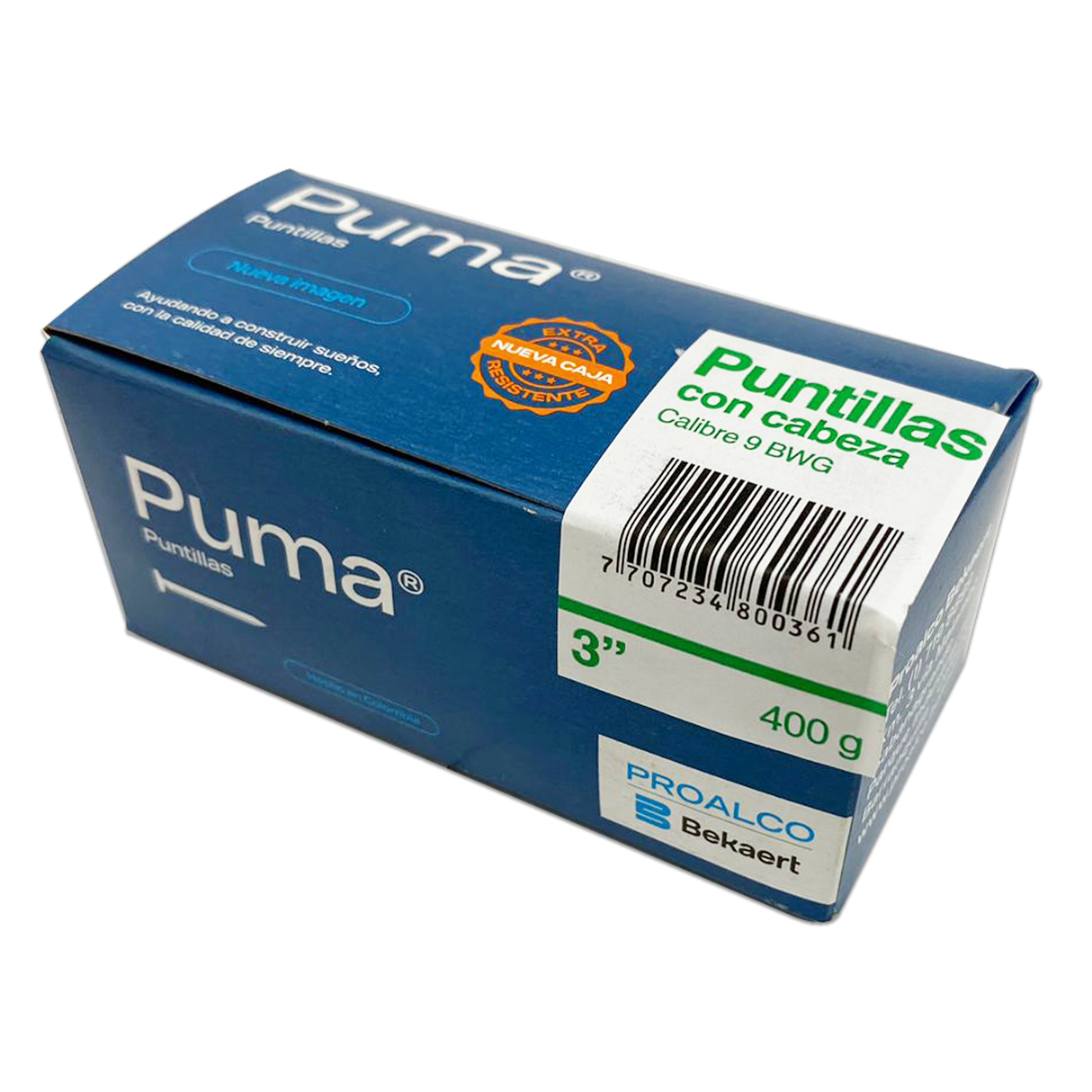 Puntilla con cabeza PUMA 3 Caja X 50 Cajetilla de 400g