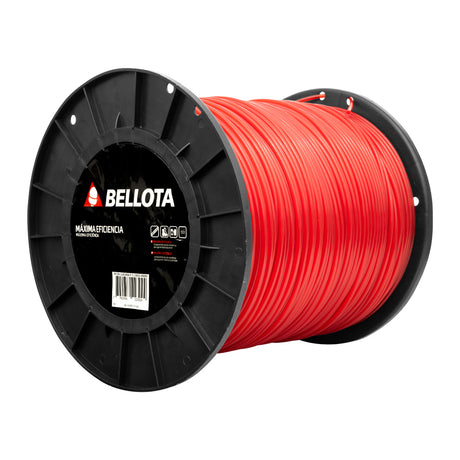 TL10933R Nylon corta césped rojo 400mt 3,3milimetros