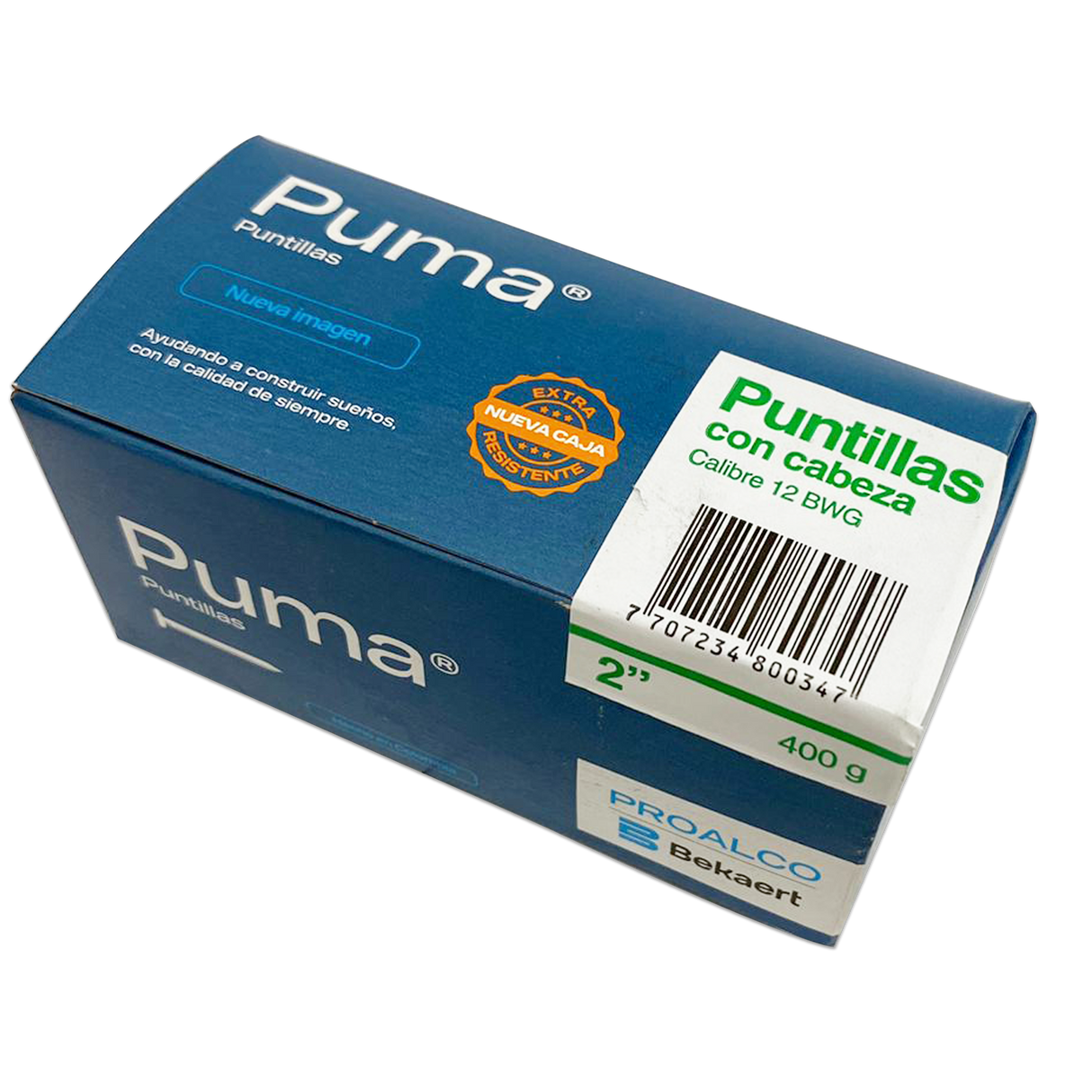 Puntilla Con cabeza PUMA 2 Caja X 50 Cajetillas de 400g