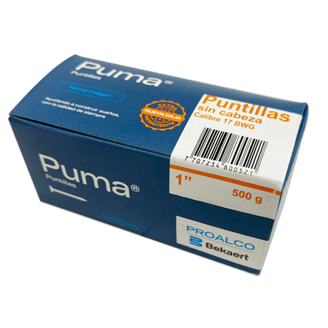 Puntilla Sin cabeza 1 Caja X 50 Cajetillas de 25Kg